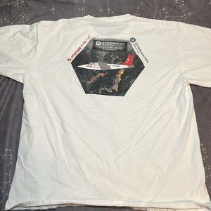 Overwatch fire trace airplane graphic T-shirt